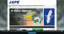 Desktop Screenshot of jape.se