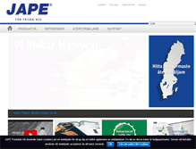 Tablet Screenshot of jape.se